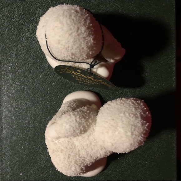 I Can Touch My Toes Set of 2 Department 56 Snow Babies Retired NIB - Picture 4 of 8